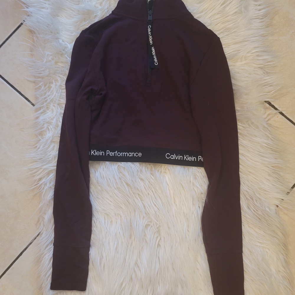 Calvin Klein Performance Women's Purple Crop Top